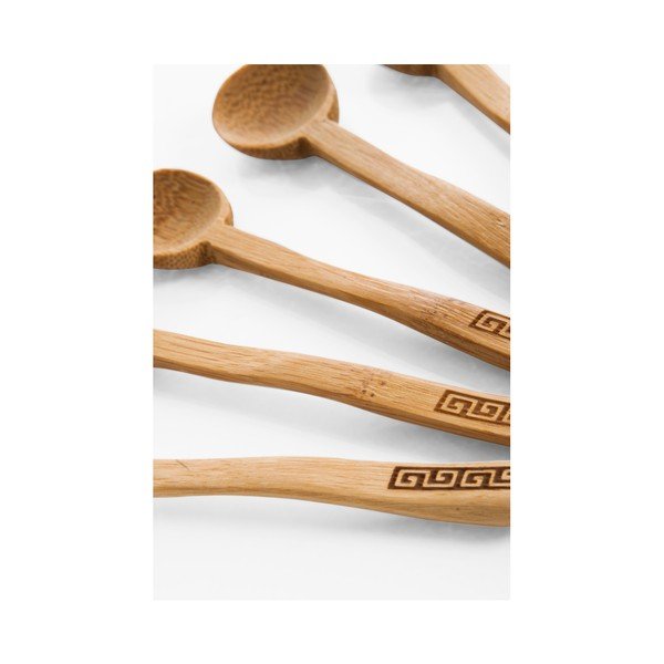 Súprava 6 čajových lyžičiek z bambusového dreva Bambum-image-2