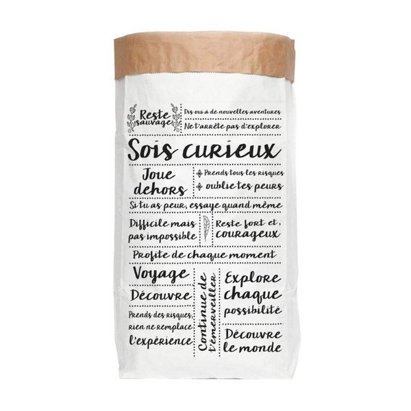 Úložné vrece z recyklovaného papiera Really Nice Things Wild Rules Frances