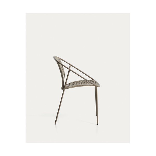 Taupe záhradná stolička Atrani – Kave Home-image-4