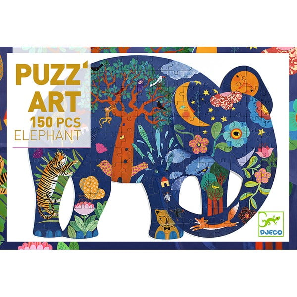 Detské puzzle so 150 dielikmi Djeco Elephant-image-1