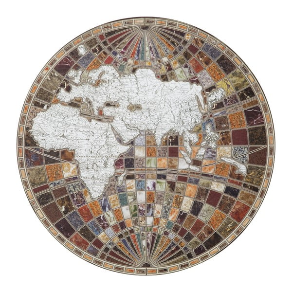 Nástenná dekorácia Mauro Ferretti Byzantine Map, ∅ 78 cm