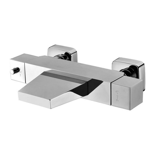 Nástenná vaňová batéria v lesklej striebornej farbe (1 výstup) Latus – Sapho