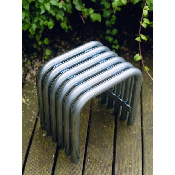 Kovová záhradná stolička v striebornej farbe Nokk – noo.ma-image-2