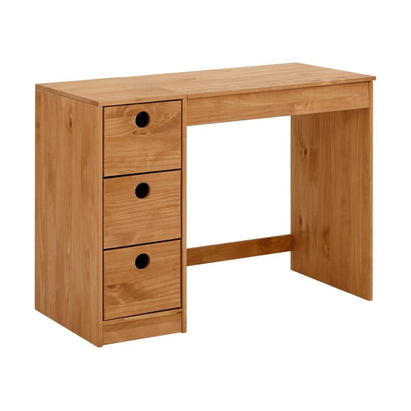 Pracovný stôl z borovicového dreva 50x100 cm Alpi – Støraa-image-1