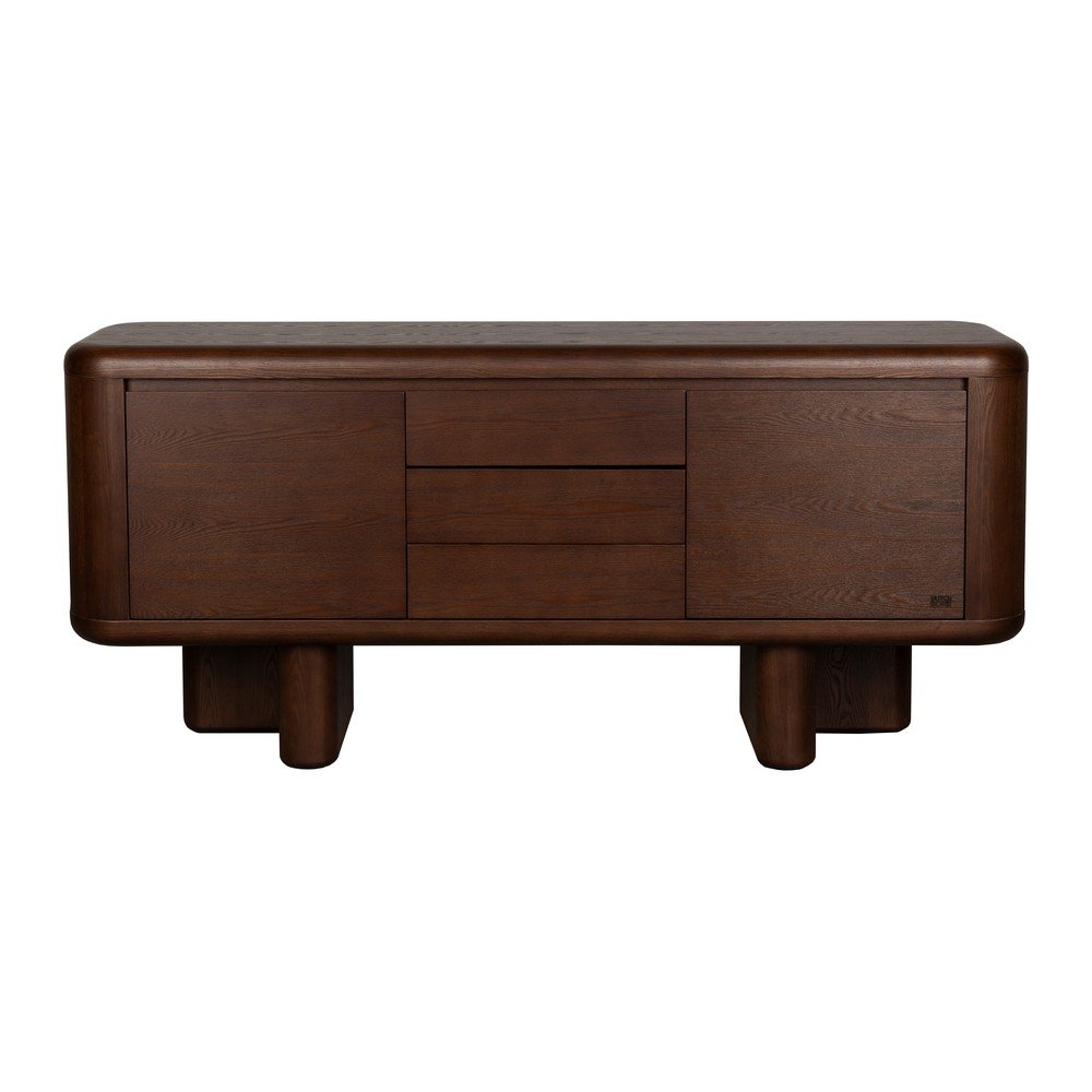 E-shop Komoda v dekore jaseňa v tmavo prírodnej farbe 160x72x40 cm Herman – Dutchbone