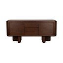 Komoda v dekore jaseňa v tmavo prírodnej farbe 160x72x40 cm Herman – Dutchbone