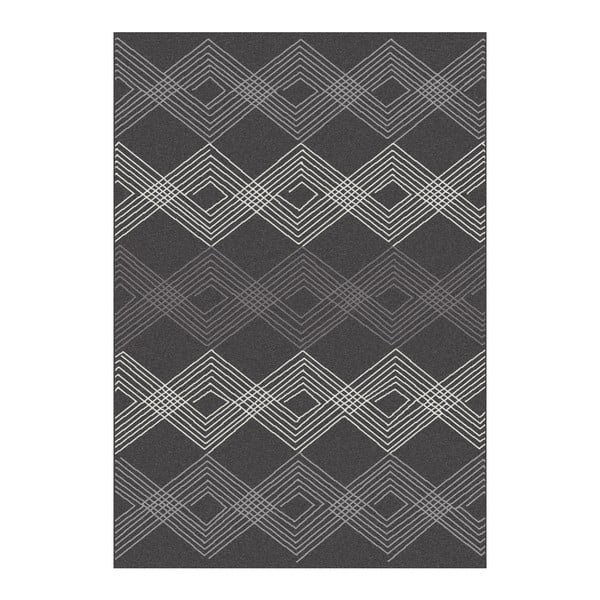 Čierny koberec Universal Norway Geo, 140 × 200 cm