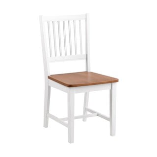Hnedo-biela jedálenská stolička z kaučukového dreva Actona Brisbane