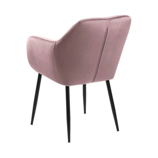 Ružové čalúnené jedálenské kreslo Emilia – Actona-image-3