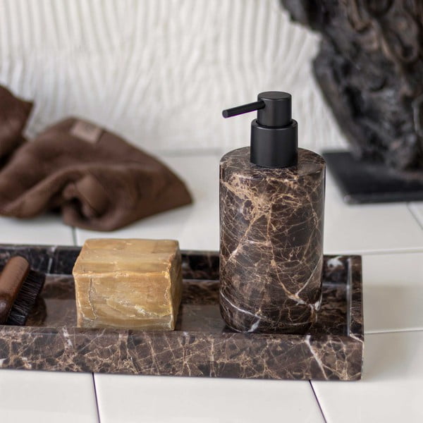 Hnedý mramorový dávkovač mydla 200 ml Marble - Mette Ditmer Denmark-image-2