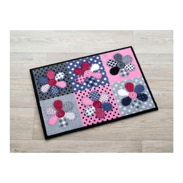 Fialovo-ružový koberec Zala Living Fleur, 50x70 cm
