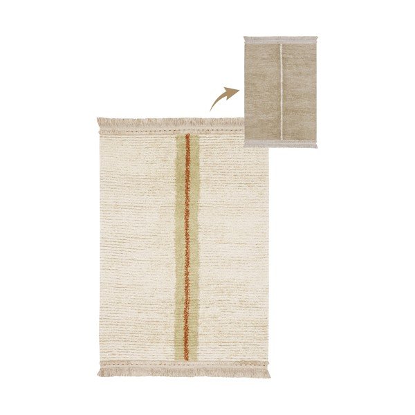 Béžový bavlnený koberec 140x200 cm Duetto Sage – Lorena Canals-image-3