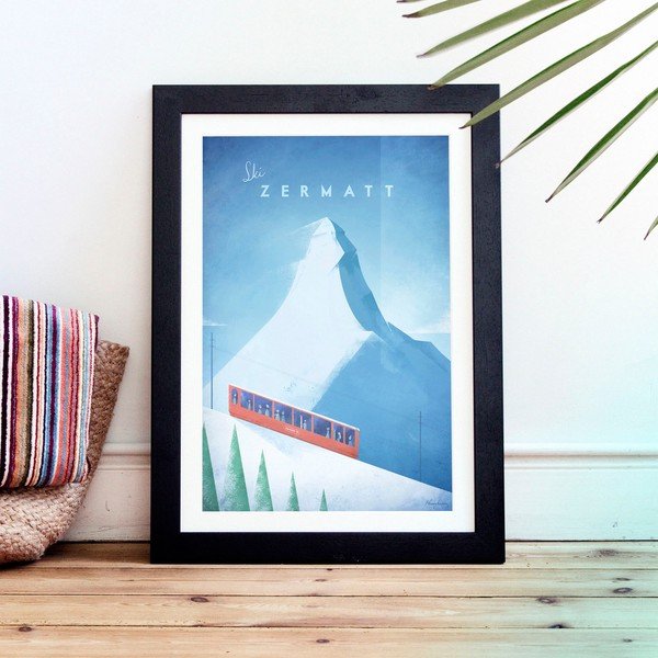 Plagát Travelposter Zermatt, 30 x 40 cm-image-1
