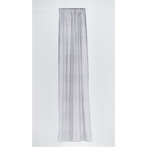 Sivá záclona 140x260 cm Aurea – Mendola Fabrics-image-1