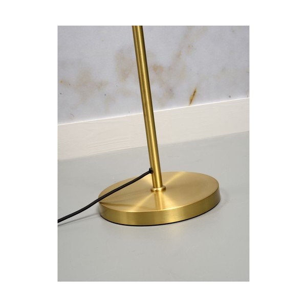 Stojacia lampa s kovovým tienidlom v zlatej farbe (výška 153 cm) Lyon – it's about RoMi-image-4