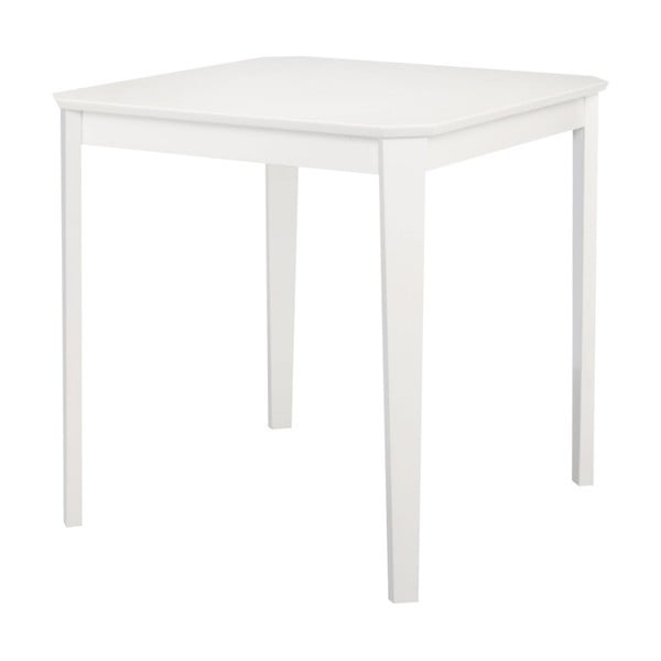 Biely jedálenský stôl Støraa Trento, 76 × 75 cm