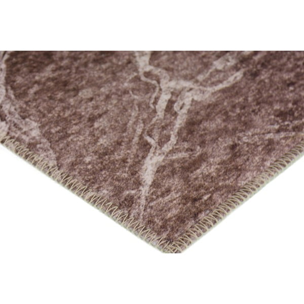 Koňakovohnedo-krémový prateľný koberec 230x160 cm - Vitaus-image-2