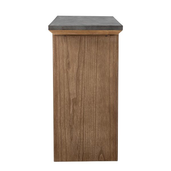 Konzolový stolík s kovovou doskou v prírodnej farbe 40x110 cm Riva – Bloomingville-image-3