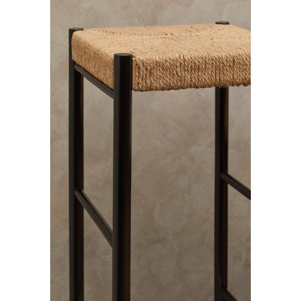Čierna/v prírodnej farbe barová stolička z bukového dreva (výška sedadla 72 cm) Bandar – Premier Housewares-image-4
