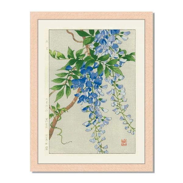 Obraz v ráme Liv Corday Asian Floral Branch, 30 x 40 cm
