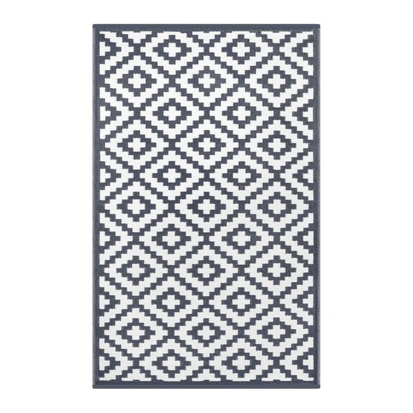 Sivo-biely obojstranný koberec vhodný aj do exteriéru Green Decore Charro, 150 × 240 cm