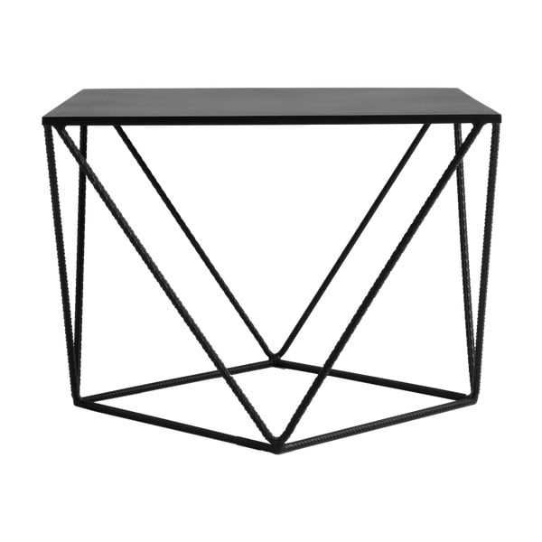 Čierny konferenčný stolík Custom Form Daryl, dĺžka 55 cm