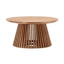 Konferenčý stolík z teakového dreva Kave Home Irune, ⌀ 80 cm