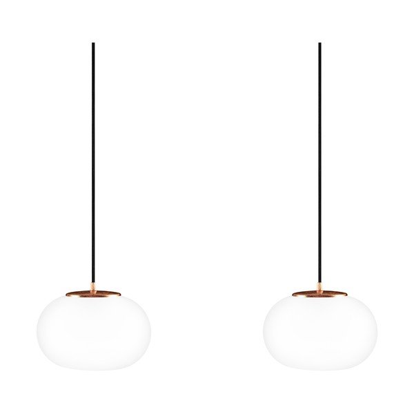 Čierne dvojité stropné svietidlo s detailmi v medenej farbe Sotto Luce dose-image-2