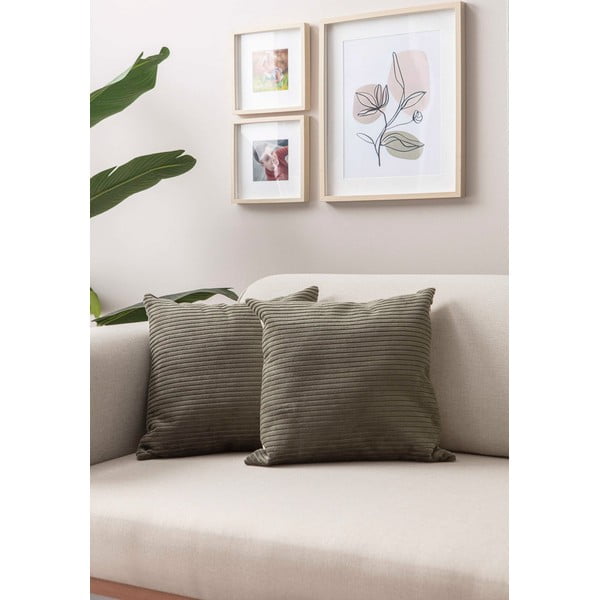 Menčestrové obliečky na vankúše v súprave 2 ks 43x43 cm – Mioli Decor-image-1