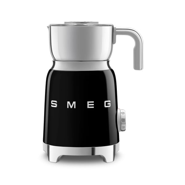 Čierny elektrický šľahač mlieka Retro Style – SMEG