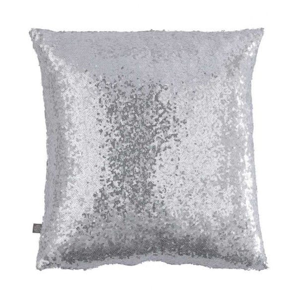 Vankúš stříbrné farby s flitrami Bella Maison Diamond, 50 × 50 cm