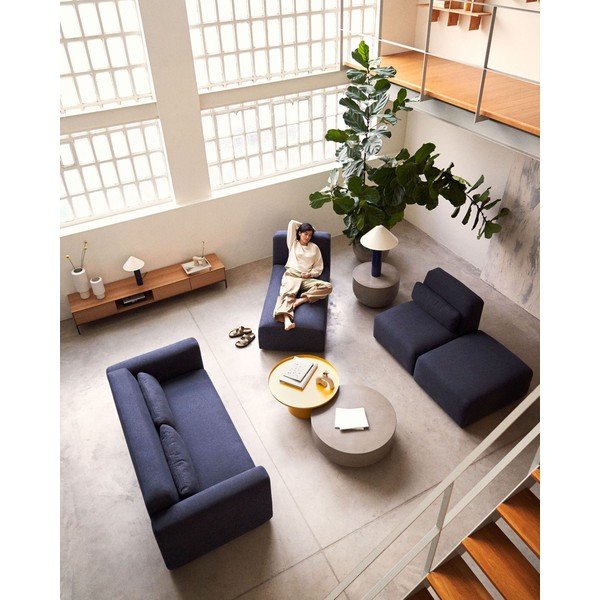 Tmavomodrá pohovka 188 cm Neom – Kave Home-image-3