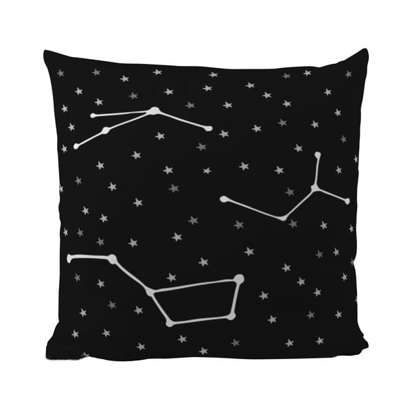 Vankúš Black Shake Star Constellations, 50x50 cm