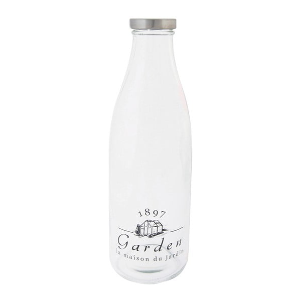 Sada 2 sklenených fliaš na mlieko Ego Dekor Garden
