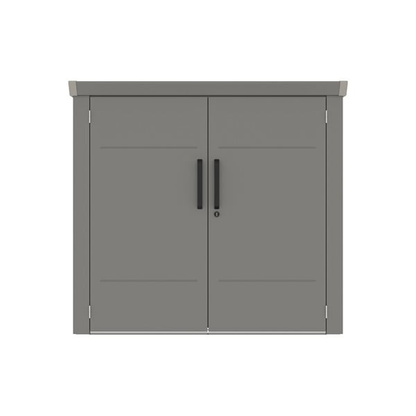 Sivá záhradná skriňa Avocado B – Rojaplast