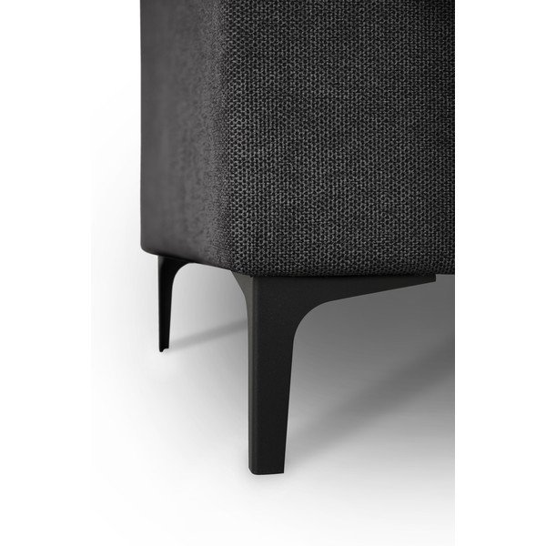 Antracitová ženilková rohová pohovka (ľavý roh/do tvaru "U") Fabian – Scandic-image-4