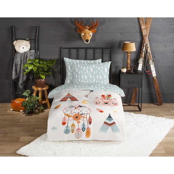 Flanelové detské obliečky na jednolôžko 140x200 cm Dreamy – Good Morning-image-1