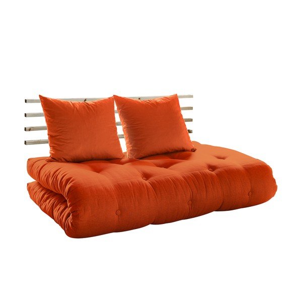 Rozkladacia pohovka Karup Shin Sano Natur/Orange-image-2