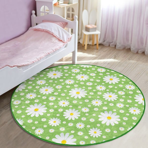 Zelený detský koberec ø 120 cm Comfort – Mila Home-image-1