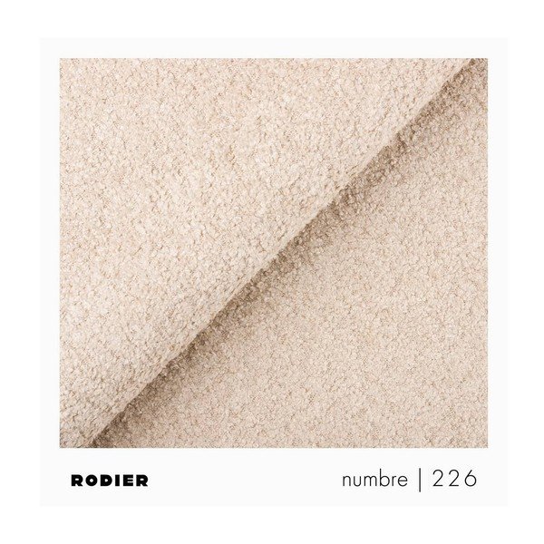 Béžová podnožka z textílie buklé Rene – Rodier-image-4