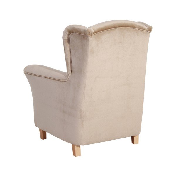 Béžové kreslo Max Winzer Agnetha Suede-image-1