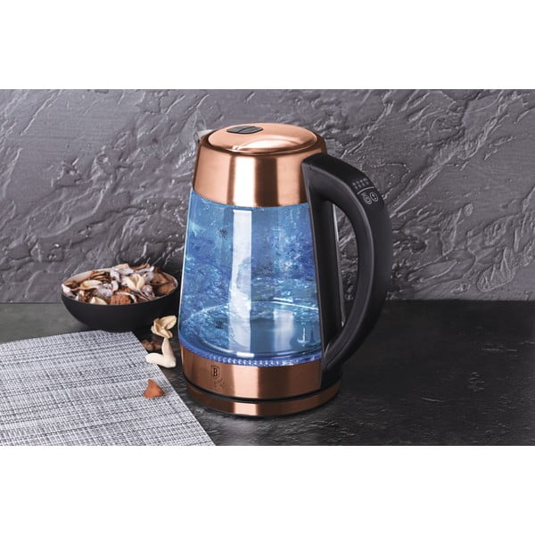 Rýchlovarná kanvica 1.7 l Rosegold Metallic Line - BerlingerHaus-image-3