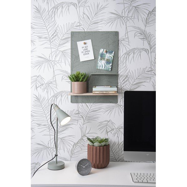 Sivozelená stolová lampa Leitmotiv Mini Cone, ø 16 cm-image-4