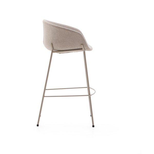 Béžová barová stolička (výška sedadla 75 cm) Yvette – Kave Home-image-4