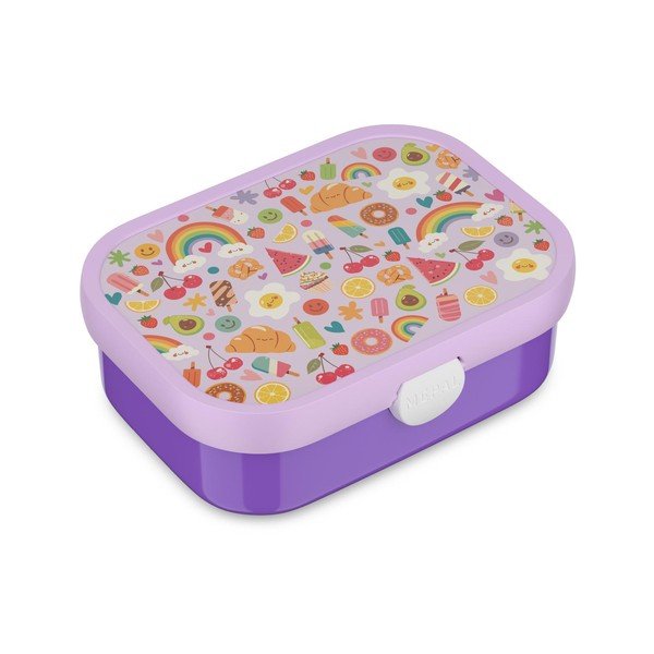 Fialový plastový detský desiatový box Food Fest – Mepal