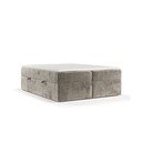 Svetlohnedá boxspring posteľ s úložným priestorom 140x200 cm Yoko – Maison de Rêve