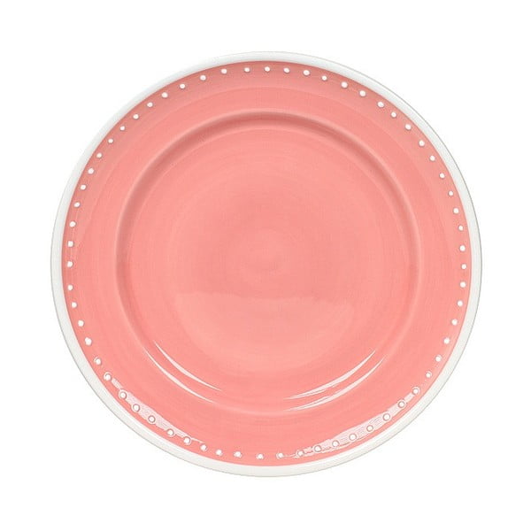 Keramický tanier Marikere Pink, 21 cm