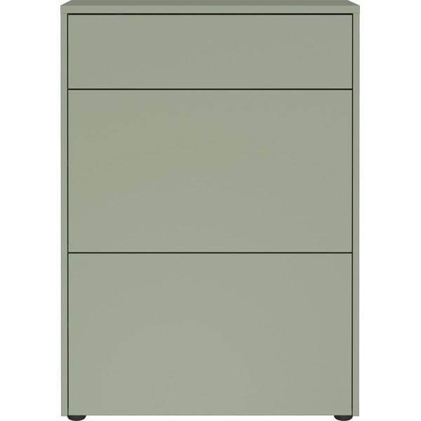 Sivozelená matná skrinka 70x99x34 cm Binetto – Germania-image-3