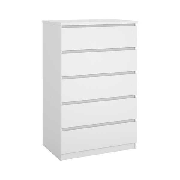 Biela komoda 77x121x50 cm Naia – Tvilum
