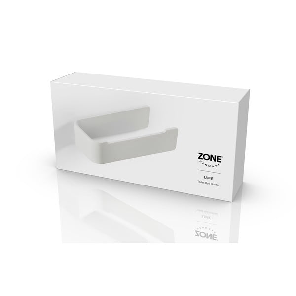 Biely nástenný kovový držiak na toaletný papier Ume – Zone-image-3